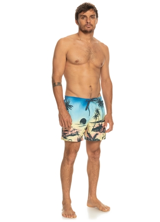 Quiksilver Mavi Erkek Şort Mayo EQYJV03999 PARADISE 15 M JAMV_0