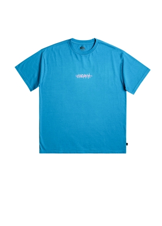 Quiksilver Bisiklet Yaka Mavi Erkek T-Shirt EQYZT07255 QSCONNECTED M TEES