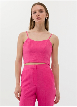 Pierre Cardin Normal Bel Cropped Fit Pembe Kadın Pantolon KRAF-P