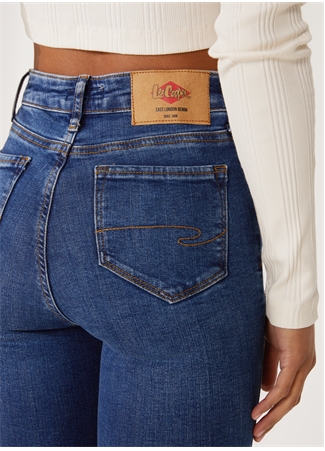 Lee Cooper Yüksek Bel Dar Paça Super Slim Fit Kadın Denim Pantolon 231 LCF 121029 JAYCEE ESPINA LIGHT_6