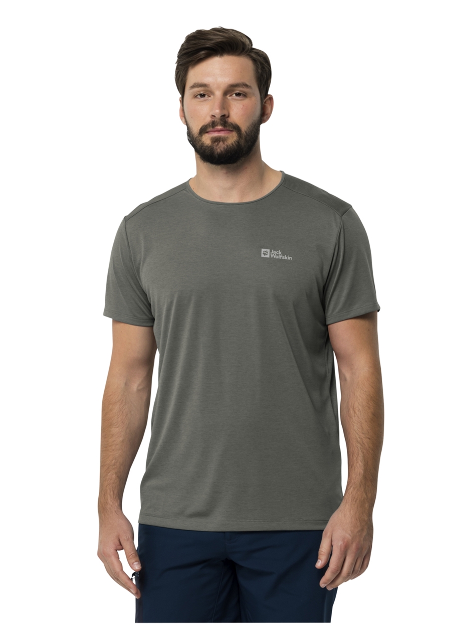 Jwp Erkek - T-Shirt Açık Yaka Boyner 1616128 | Wolfskin M Yeşil 1806646_4143 V T Jack