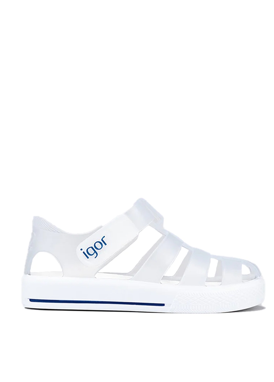 Igor Beyaz Kız Bebek Sandalet S10171 STAR