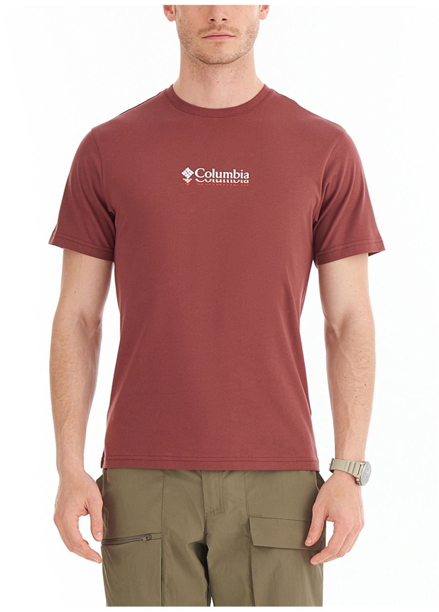 Columbia Kızıl Kahve Erkek T-Shirt 9120511641_CS0309