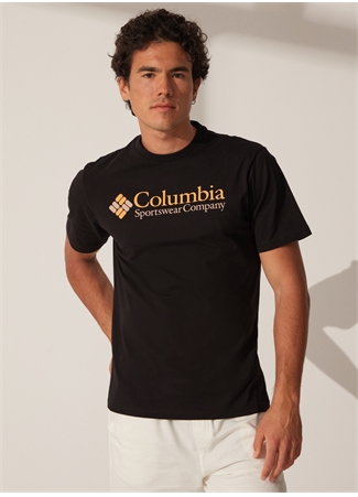 Columbia Siyah Erkek O Yaka Baskılı T-Shirt 9120531010_CS0311