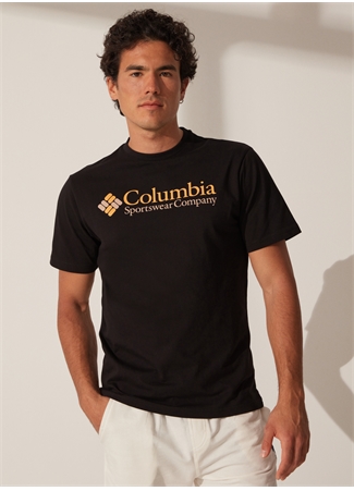 Columbia Siyah Erkek O Yaka Baskılı T-Shirt 9120531010_CS0311_2