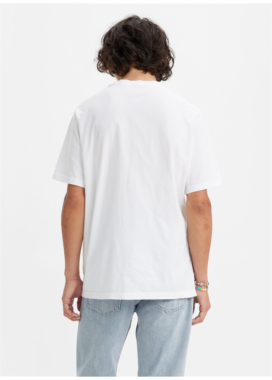 Levis Bisiklet Yaka Baskılı Beyaz Erkek T-Shirt LSE_SS RELAXED FIT TEE CORE POSTER_1