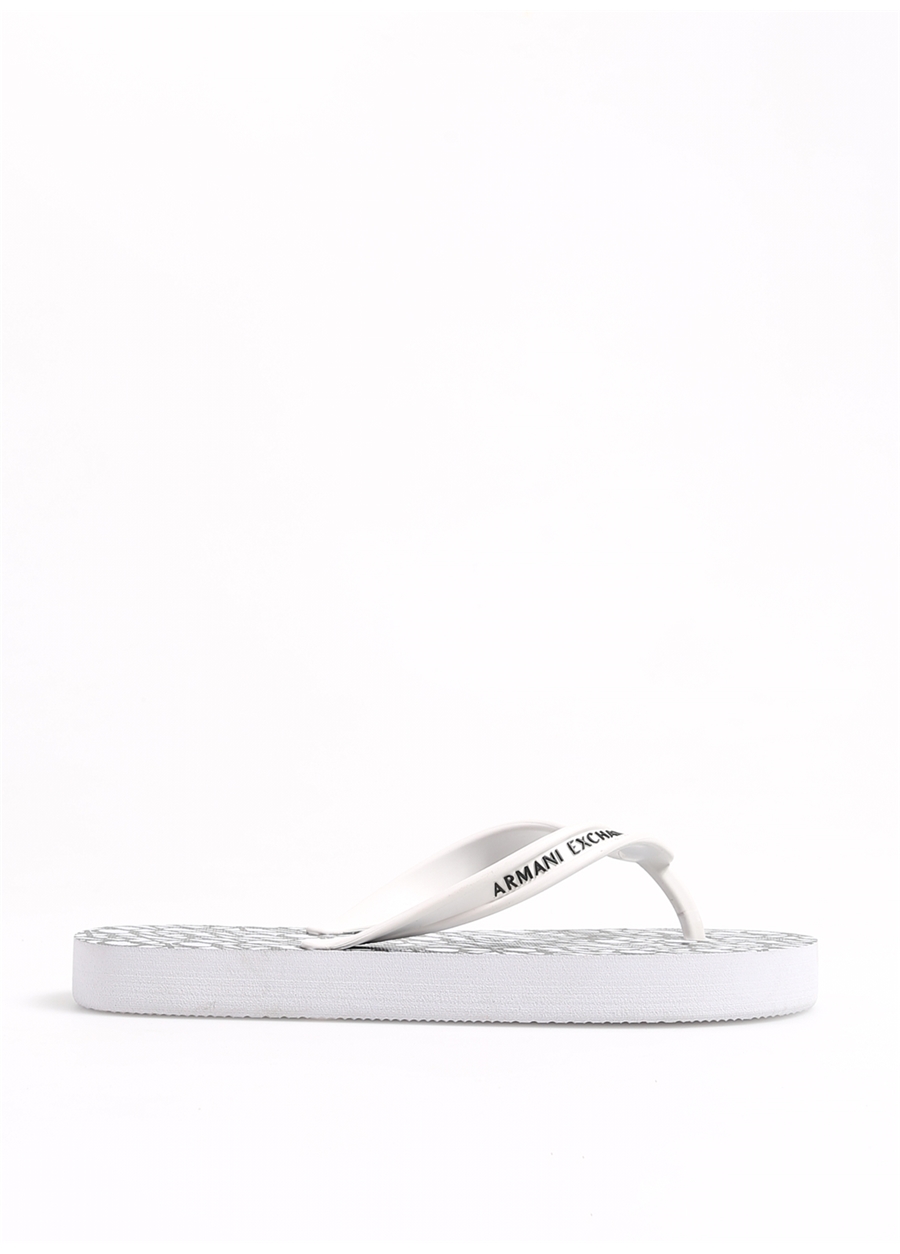 Armani Exchange Kauçuk Beyaz Kadın Sandalet XDQ010XV700K488