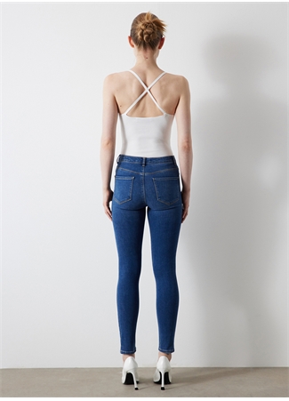 İpekyol Normal Bel Skinny Paça Skinny Fit İndigo Kadın Denim Pantolon I00000018002629_3