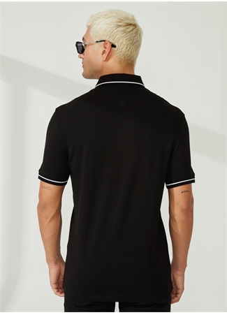 Armani Exchange Düz Siyah Erkek Polo T-Shirt 8NZFPA 1200-BLACK_4