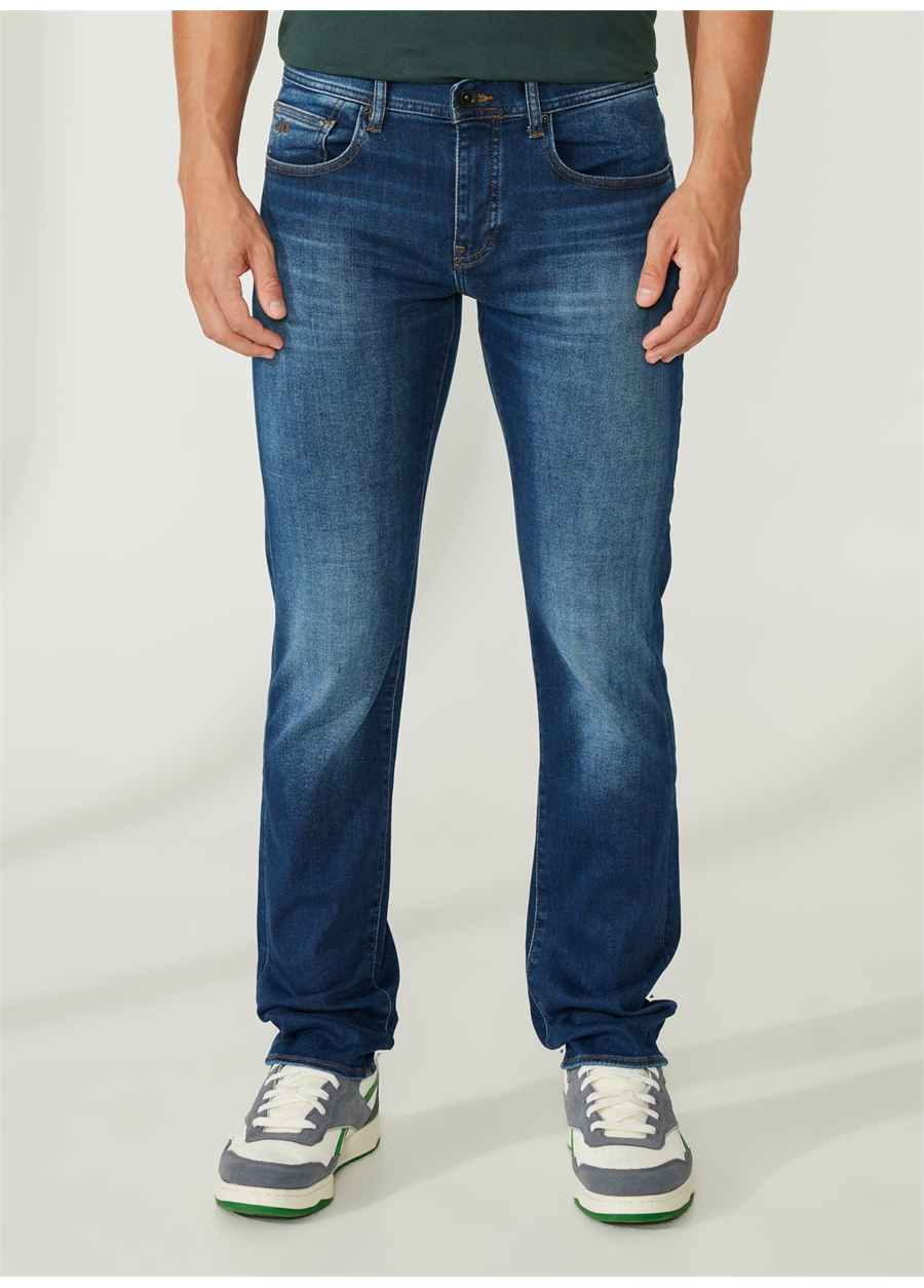 Armani Exchange Normal Bel Normal Erkek Denim Pantolon 3RZJ13 1500-INDIGO DENIM_1