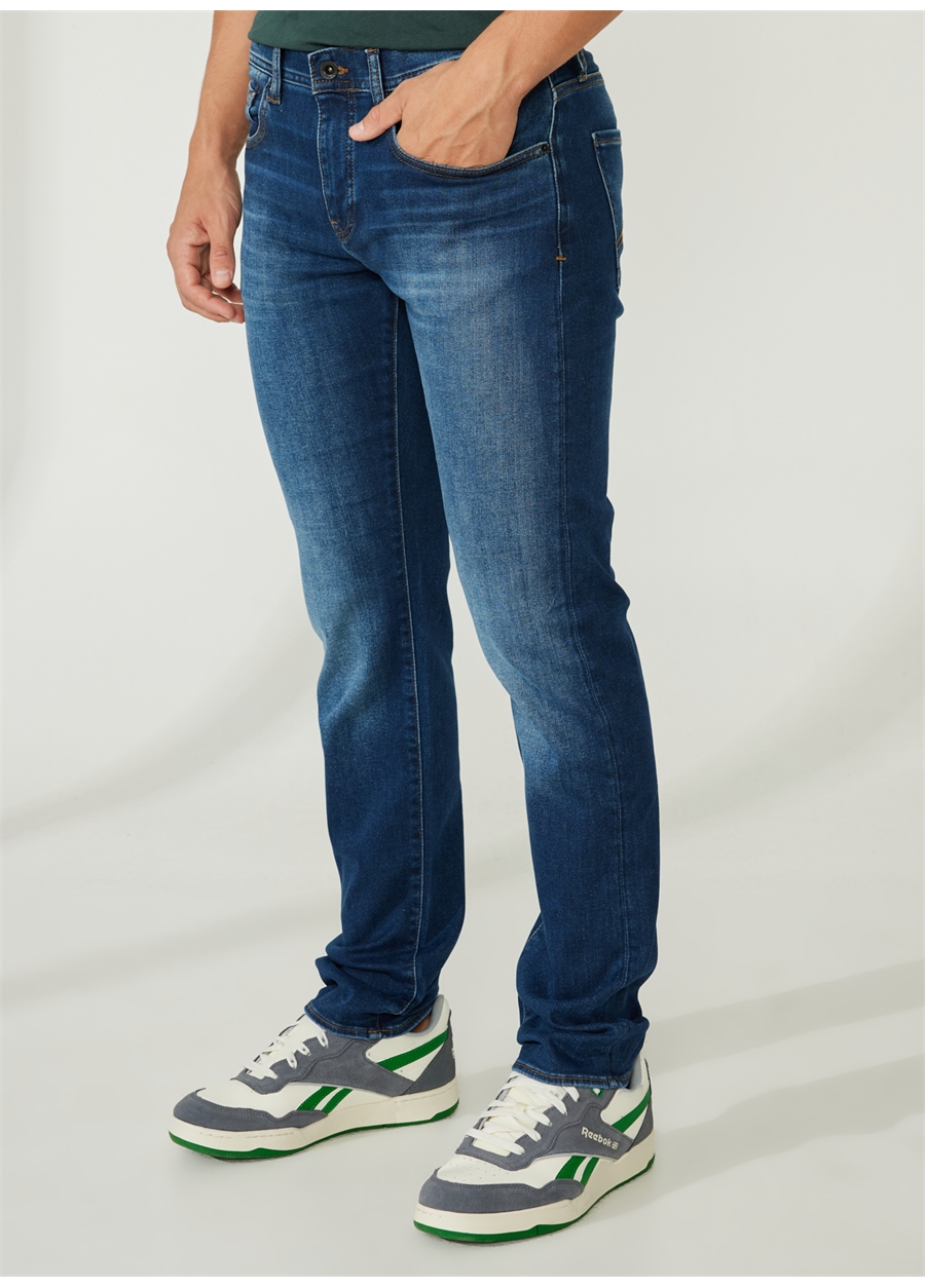 Armani Exchange Normal Bel Normal Erkek Denim Pantolon 3RZJ13 1500-INDIGO DENIM_2