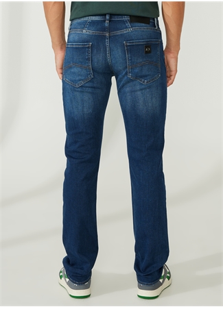 Armani Exchange Normal Bel Normal Erkek Denim Pantolon 3RZJ13 1500-INDIGO DENIM_4