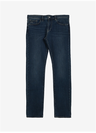 Armani Exchange Normal Bel Normal İndigo Erkek Denim Pantolon 8NZJ13 1500-INDIGO DENIM