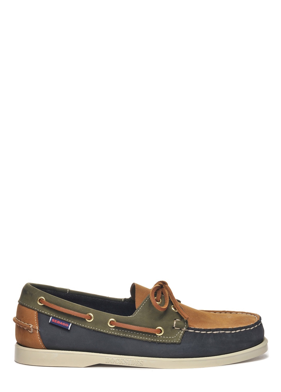 Sebago Nubuk Lacivert - Yeşil Erkek Günlük Ayakkabı 7111M2W