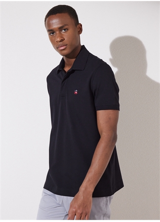 Brooks Brothers Polo Yaka Siyah Erkek T-Shirt BBSP23MTS019_2