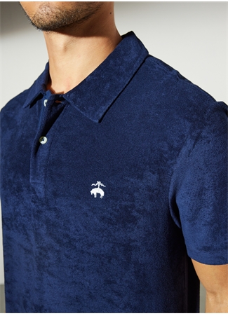 Brooks Brothers Polo Yaka Lacivert Erkek T-Shirt BBSP23MTS015_6