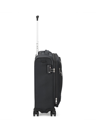 Roncato Siyah Unisex Çekçekli Kumaş Valiz JOY TROLLEY EXPANDABLE Nero_1