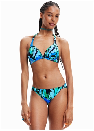 Desigual Mavi Kadın Bikini Üst 23SWMK36_1