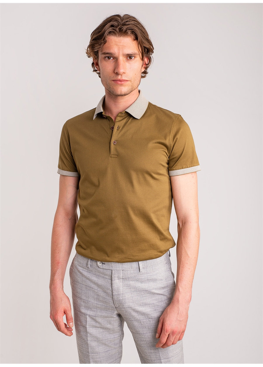 Dufy Haki Erkek Polo T-Shirt DU3202041013