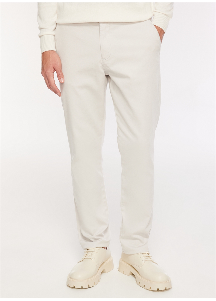 Fabrika Comfort Normal Bel Dar Paça Taş Erkek Chino Pantolon FC3WM-PNT339_2