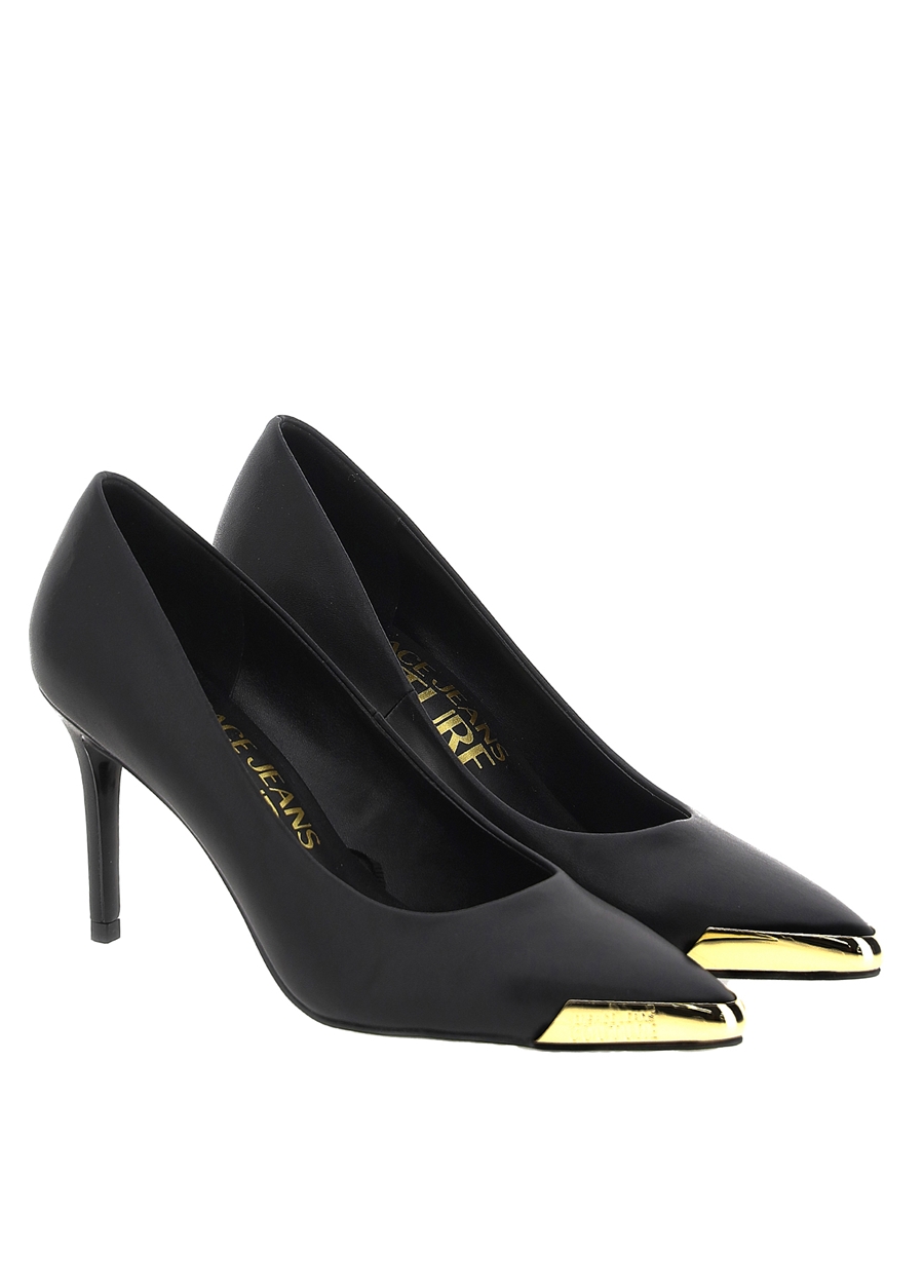 Versace Jeans Couture Kadın Siyah Topuklu Ayakkabı 74VA3S50ZP127899