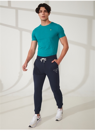 Fred Mello Normal Bel Slim Fit Mavi Erkek Eşofman Altı FM23S01PFBLUE