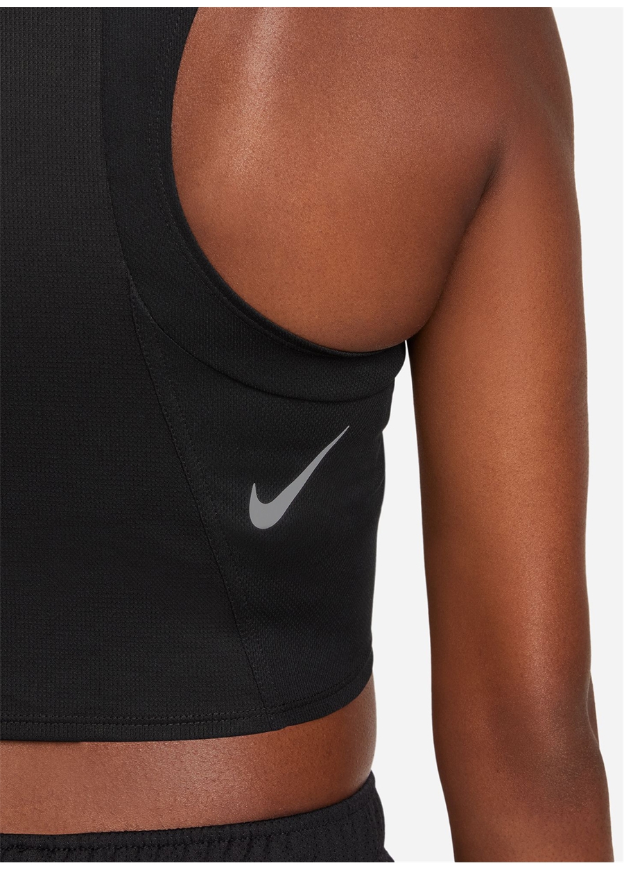 Nike Siyah - Gri - Gümüş Kadın Atlet DD5921-010 W NK FAST DF CROP TANK_2