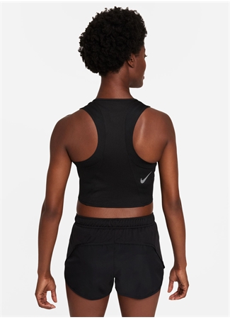 Nike Siyah - Gri - Gümüş Kadın Atlet DD5921-010 W NK FAST DF CROP TANK_3