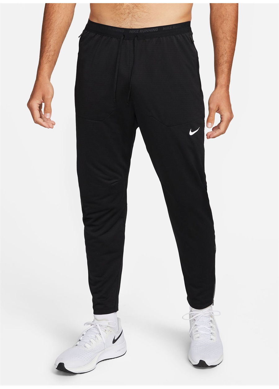 Nike Siyah - Gri - Gümüş Erkek Yuvarlak Yaka Eşofman Altı DQ4740-010 M NK DF PHENOMKNIT PANT_1