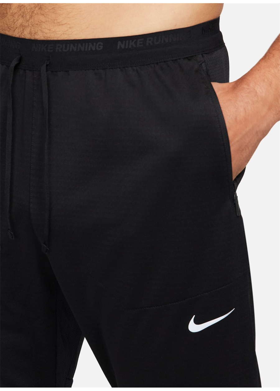 Nike Siyah - Gri - Gümüş Erkek Yuvarlak Yaka Eşofman Altı DQ4740-010 M NK DF PHENOMKNIT PANT_3