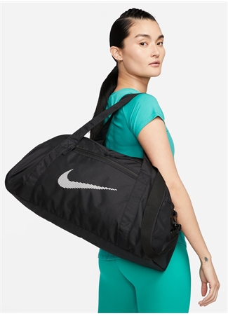 Nike Siyah - Gri - Gümüş Kadın Spor Çantası DR6974-010 NK GYM CLUB BAG - SP23_5