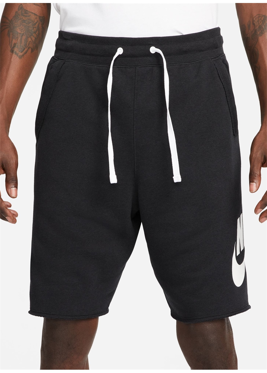 Nike Siyah - Gri - Gümüş Erkek Şort DX0502-010 M CLUB ALUMNI FT SHORT