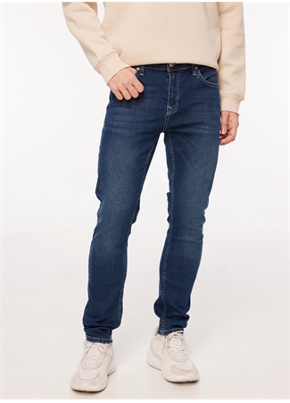 Aeropostale Standart Bel Slim Paça Slim Fit İndigo Erkek Denim Pantolon A3WM-PNT1_2