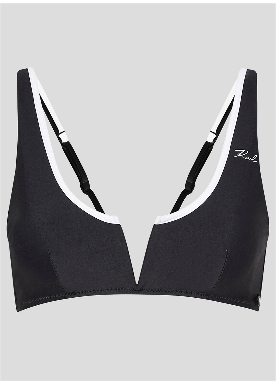 KARL LAGERFELD Siyah Kadın Bikini Üst 230W2202_4