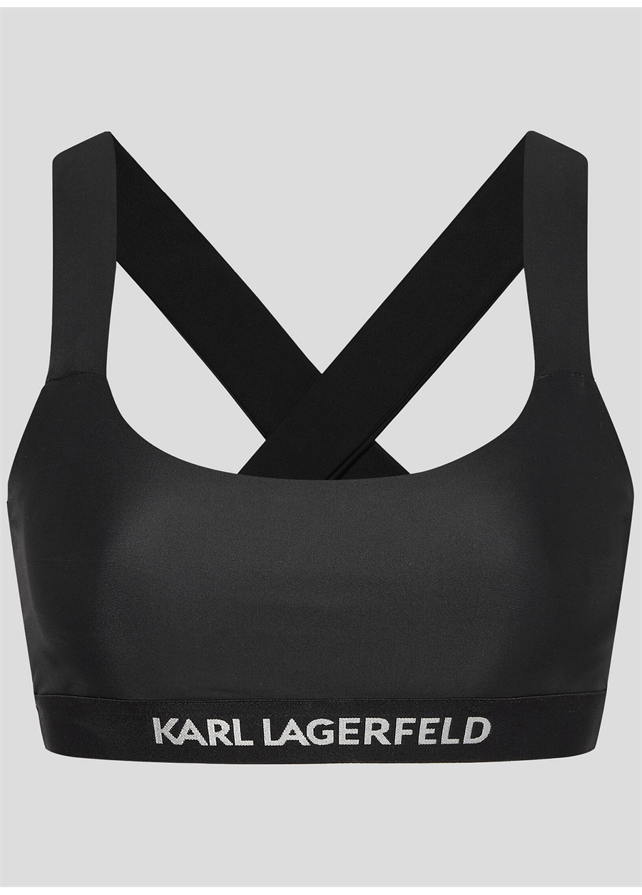 KARL LAGERFELD Siyah Kadın Bikini Üst 230W2213_4