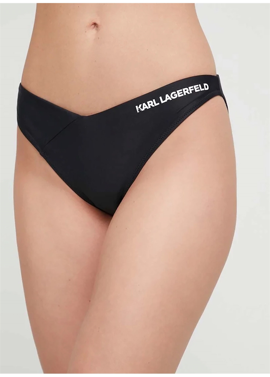 KARL LAGERFELD Siyah Kadın Bikini Alt 231W2210
