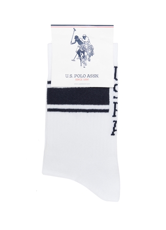 U.S. Polo Assn. Erkek Beyaz Çorap A081SZ013.P01.OLLE_3