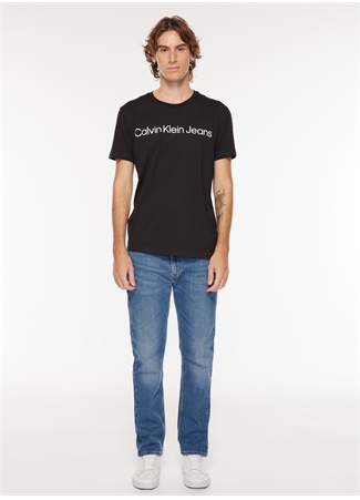 Calvin Klein Jeans Bisiklet Yaka Baskılı Siyah Erkek T-Shirt J30J322552BEH_3