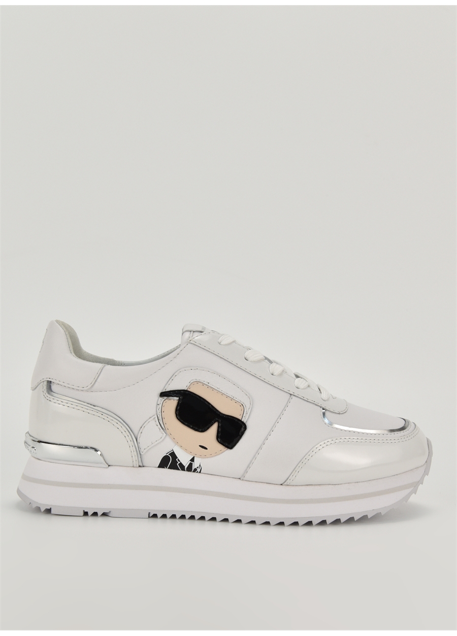 KARL LAGERFELD Beyaz Kadın Deri Sneaker KL61930N