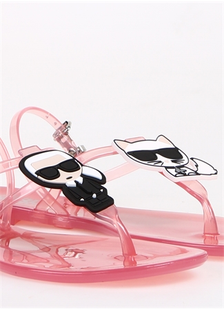 KARL LAGERFELD Pembe Kadın Sandalet KL80002_4