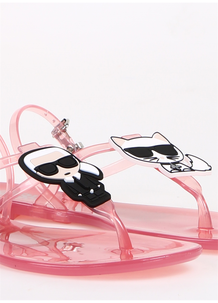 KARL LAGERFELD Pembe Kadın Sandalet KL80002_4