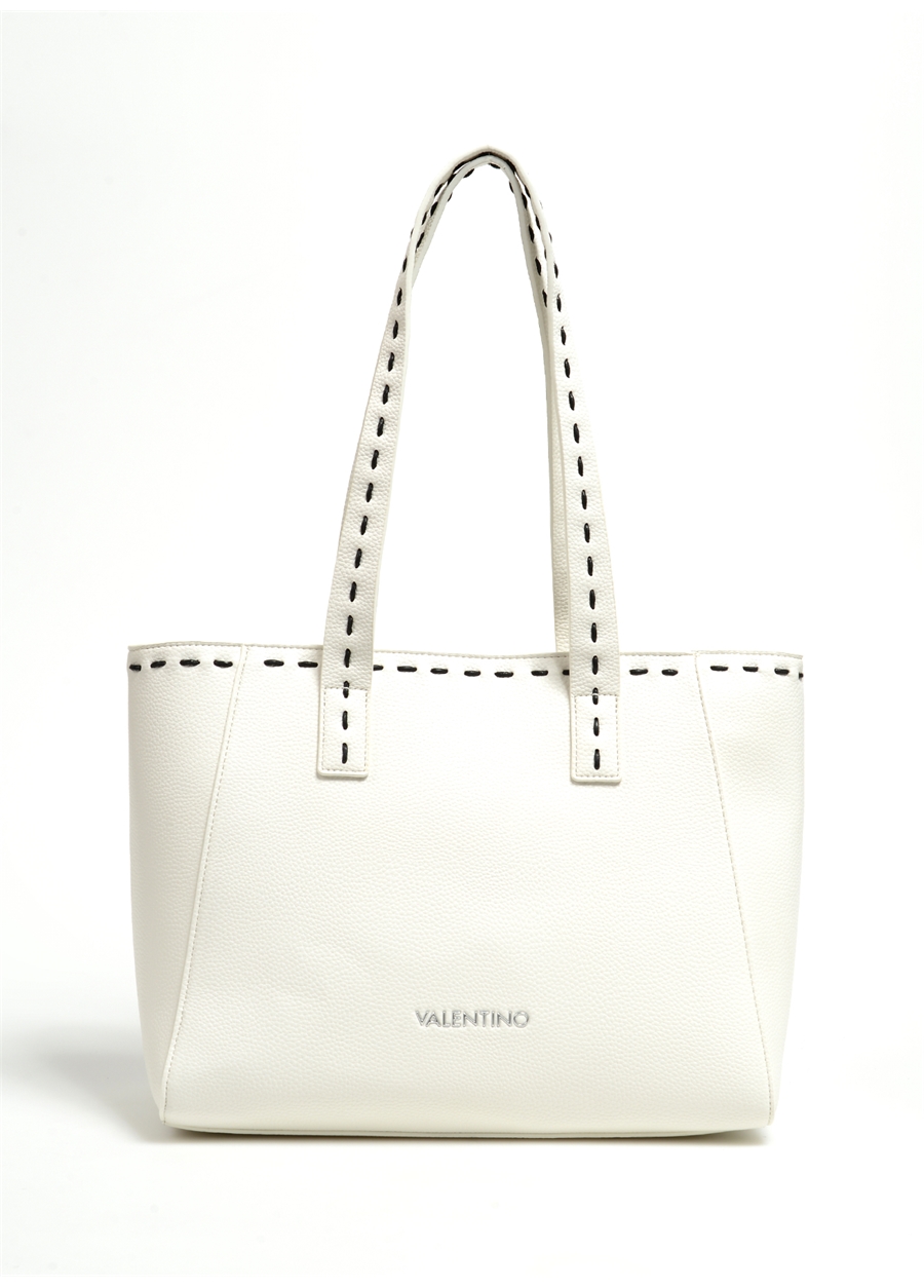 Valentino Beyaz Kadın 30,5 X24,5X14 Cm El Çantası VBS6T001009