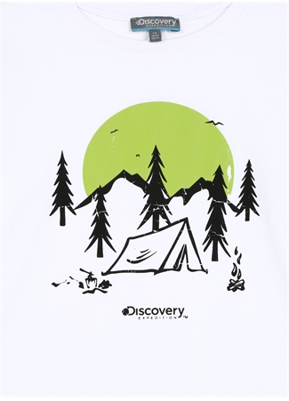 Discovery Expedition Baskılı Beyaz Kız Çocuk T-Shirt D3WG-TST1_2