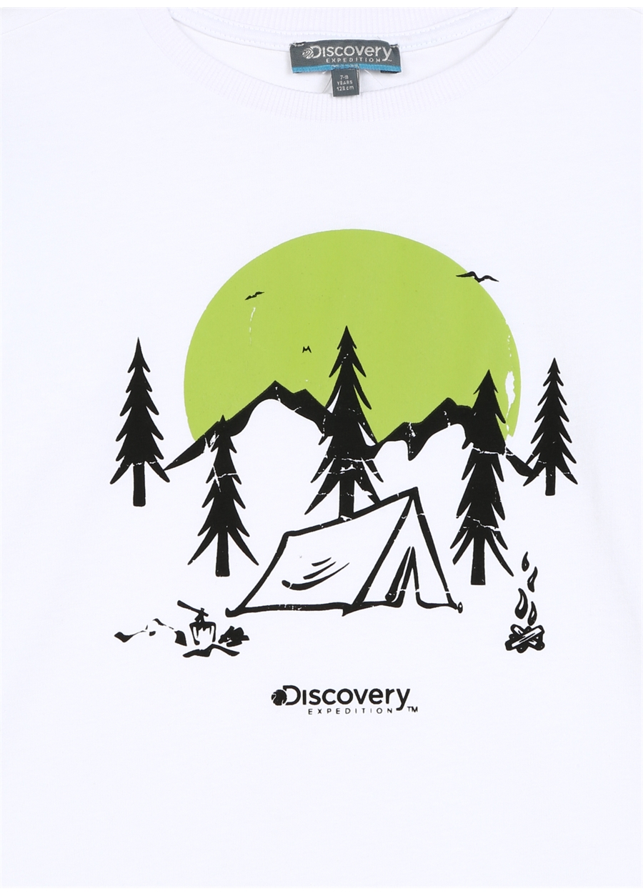 Discovery Expedition Baskılı Beyaz Kız Çocuk T-Shirt D3WG-TST1_2