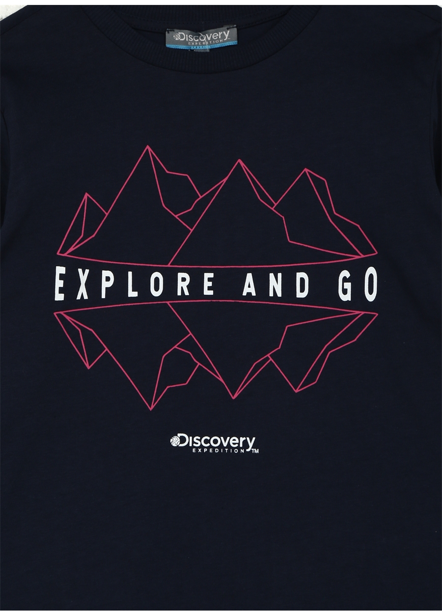 Discovery Expedition Baskılı Lacivert Kız Çocuk T-Shirt D3WG-TST2_2