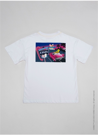 Haribo Baskılı Beyaz Erkek Çocuk T-Shirt HRBTXT007_1