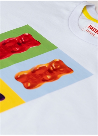 Haribo Baskılı Beyaz Erkek Çocuk T-Shirt HRBTXT011_1