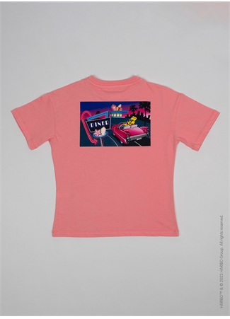 Haribo Baskılı Pembe Kız Çocuk T-Shirt HRBTXT007_2