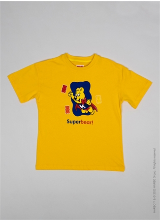 Haribo Baskılı Sarı Erkek Çocuk T-Shirt HRBTXT108_2