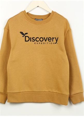 Discovery Expedition Hardal Erkek Çocuk Bisiklet Yaka Oversize Baskılı Sweatshirt D3WB-SWT29_3